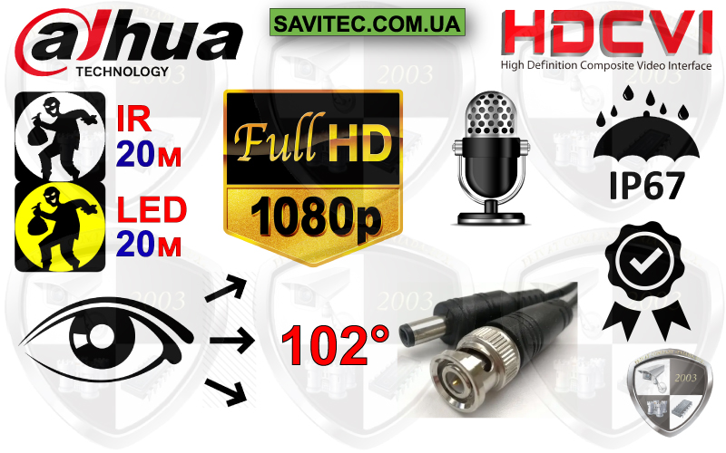 Камера Dahua DH-HAC-HFW1200TLMP-IL-A характеристики HFW1200CLPILA info